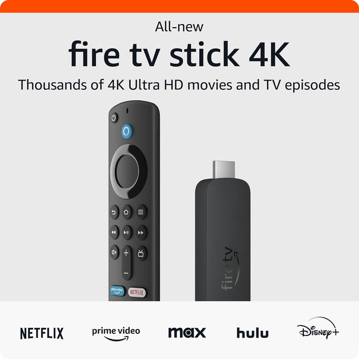 Fire TV Stick 4K (2023) The 4K Streaming Dominator. Unleash Pre-Installed TV Channels and Millions of Movies. Stress-Free Streaming