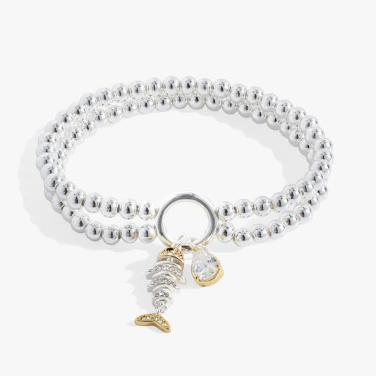 Fishbone Double Stretch Bracelet