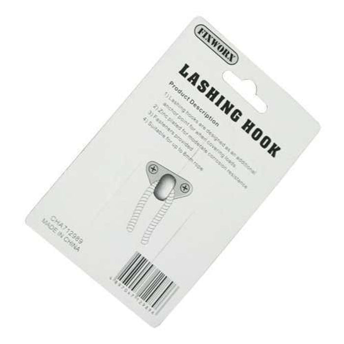 Fixworx Hook Lashing Zinc Plated 8mm 4pc