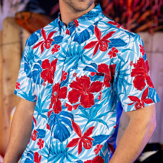 RSVLTS RSVLTS Short Sleeve Shirt Steve BIrthday Collection "Floral City" – KUNUFLEX Short Sleeve Shirt Steve BIrthday Collection "Floral City" – KUNUFLEX Short Sleeve Shirt