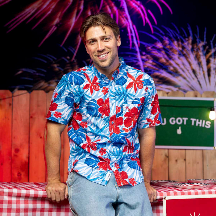 RSVLTS RSVLTS Short Sleeve Shirt Steve BIrthday Collection "Floral City" – KUNUFLEX Short Sleeve Shirt Steve BIrthday Collection "Floral City" – KUNUFLEX Short Sleeve Shirt