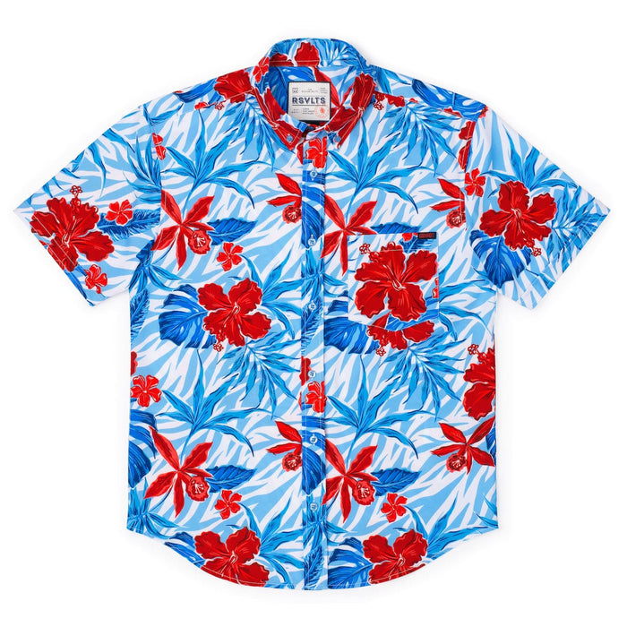 RSVLTS RSVLTS Short Sleeve Shirt Steve BIrthday Collection "Floral City" – KUNUFLEX Short Sleeve Shirt Steve BIrthday Collection "Floral City" – KUNUFLEX Short Sleeve Shirt