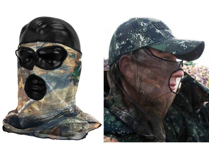 Forest Camo Mesh 3/4 Face Mask