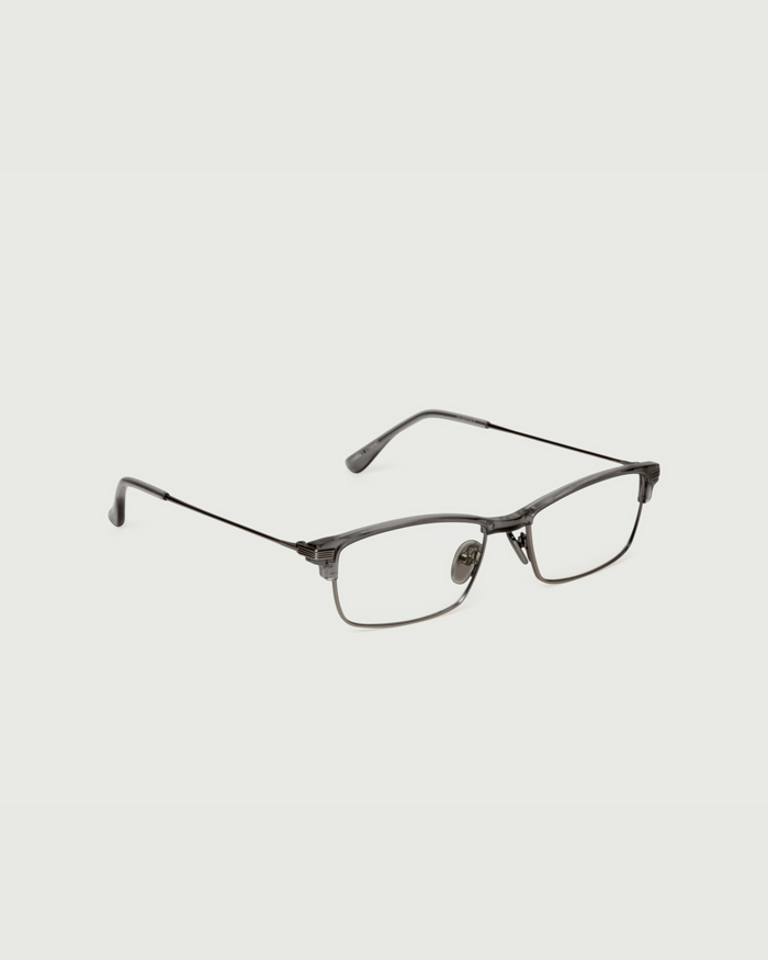 Ant::Foster Eyeglasses Rectangle Black plant-based plastic front diagonal