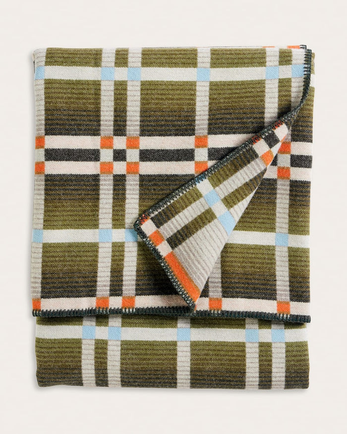 Four Square Throw | Slide Mountain Olive