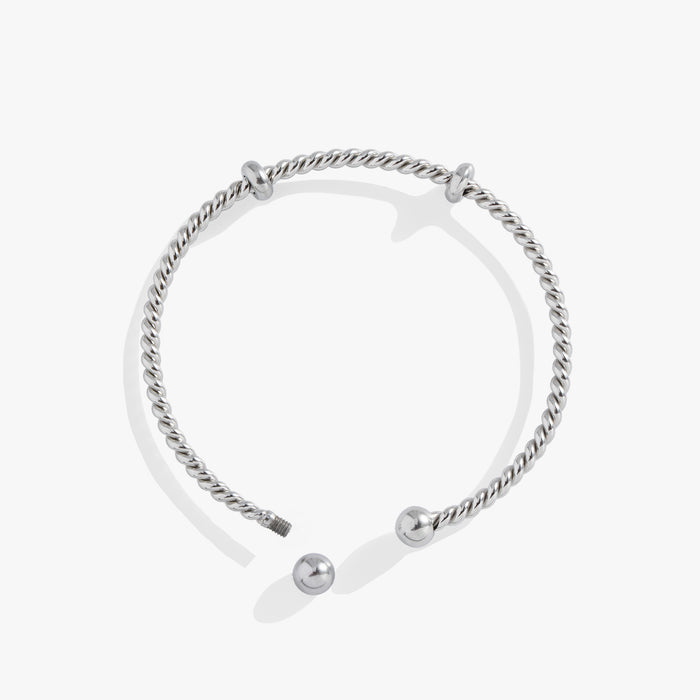 French Rope Charm Bracelet Cuff
