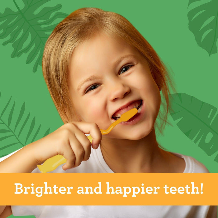 Fun Animals Kids' Toothbrush with Suction Cup (4-Pack) - GuruNanda