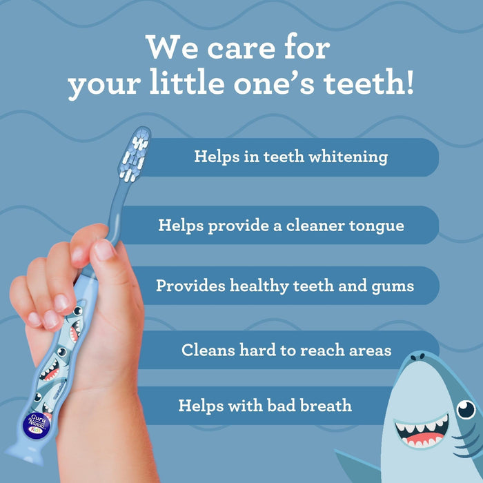 Fun Animals Kids' Toothbrush with Suction Cup (4-Pack) - GuruNanda