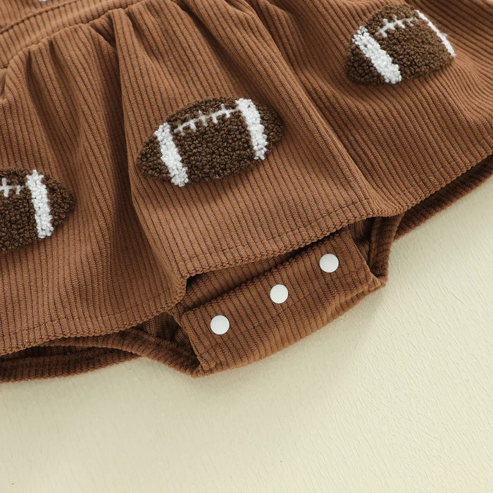 GAME DAY Corduroy Romper Dress