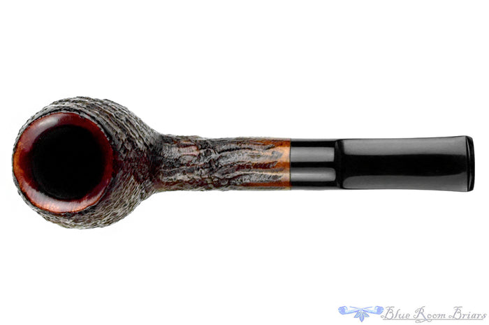 Blue Room Briars is proud to present this GBD Conquest Prehistoric 81 (Pre Cadogan) Sandblast Apple Sitter Estate Pipe