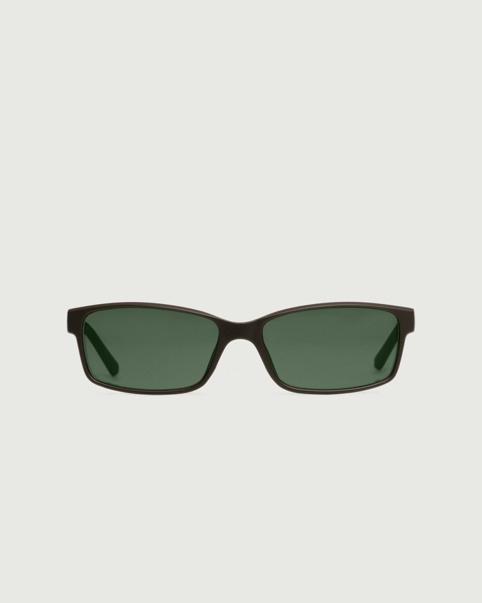 Mantis::Gene Wide Sunglasses rectangle brown recycled polyester front