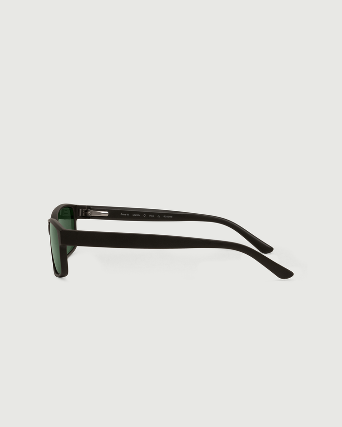 Mantis::Gene Wide Sunglasses rectangle brown recycled polyester side