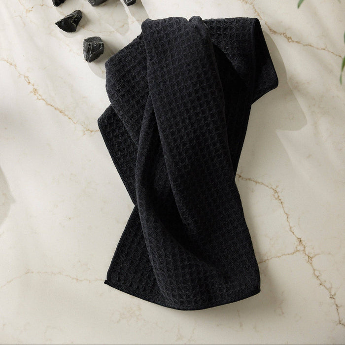 Geometry - Onyx Truffle Hand Towel