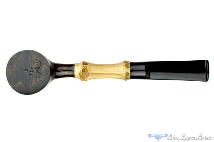 Blue Room Briars is proud to present this George Boyadjiev Pipe 119 B Grade Poker Sitter with Bamboo