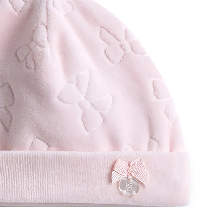 Girls Pink Self Design Cap