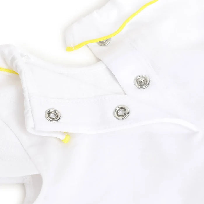 Girls White Graphic Printed Top