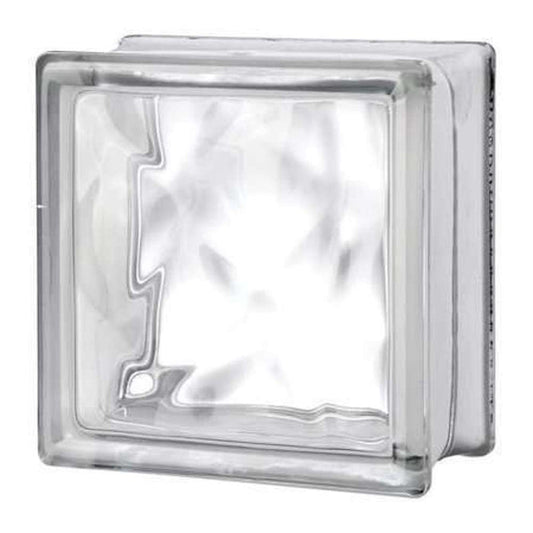 Glass Block 190 x 190 x 80mm (Cloudy Clear)