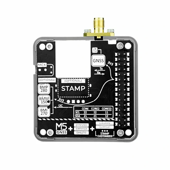 GNSS Module with Barometric Pressure, IMU, Magnetometer Sensors (NEO-M9N, BMP280, BMI270, BMM150) - m5stack-store