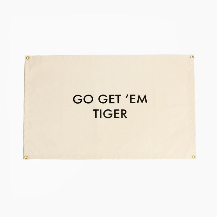 Go Get 'Em Tiger Wall Hanging Wall Hanging Nursery Decor