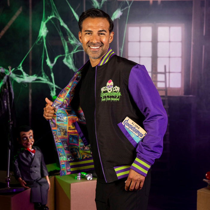 RSVLTS Goosebumps Jacket Goosebumps "Reader Beware..." –  Reversible Bomber Jacket Goosebumps "Reader Beware..." –  Reversible Bomber Jacket
