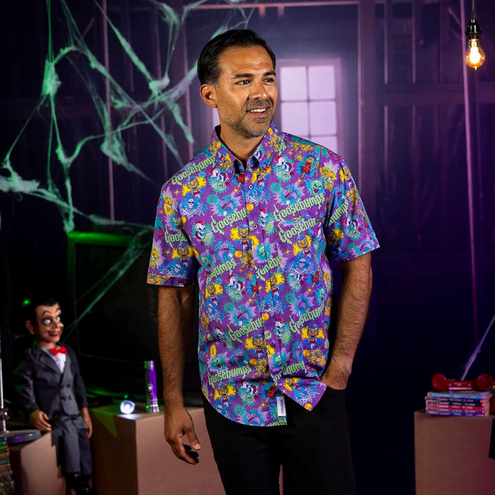 RSVLTS Goosebumps Short Sleeve Shirt Goosebumps "Scared Sheetless" – KUNUFLEX Short Sleeve Shirt Goosebumps "Scared Sheetless" – KUNUFLEX Short Sleeve Shirt