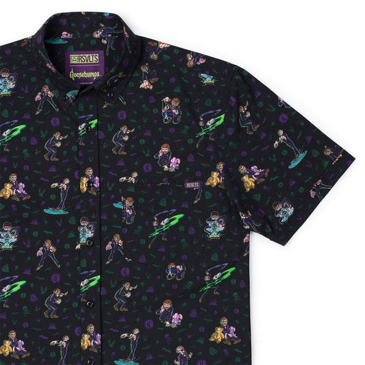 RSVLTS XS Goosebumps Short Sleeve Shirt Goosebumps "Slap Happy Hijinks" – KUNUFLEX Short Sleeve Shirt Goosebumps "Slap Happy Hijinks" – KUNUFLEX Short Sleeve Shirt