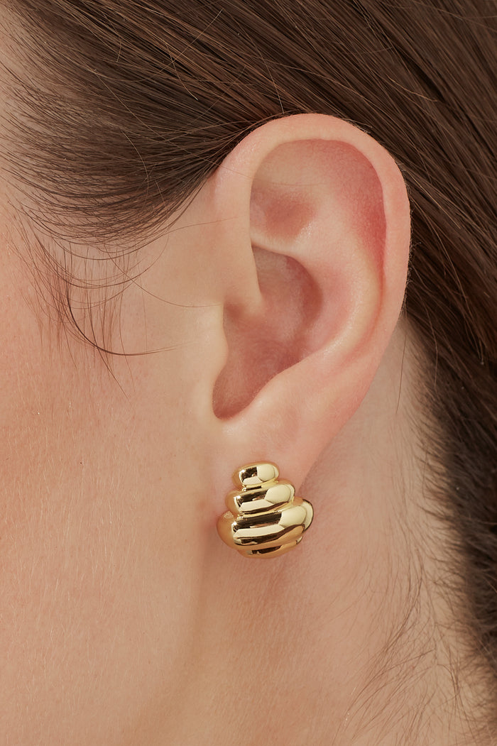 Graduating Sculptural Stud Earrings