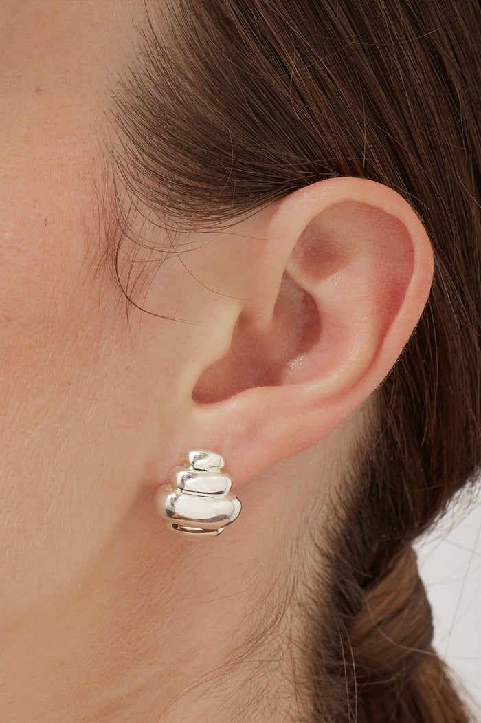 Graduating Sculptural Stud Earrings