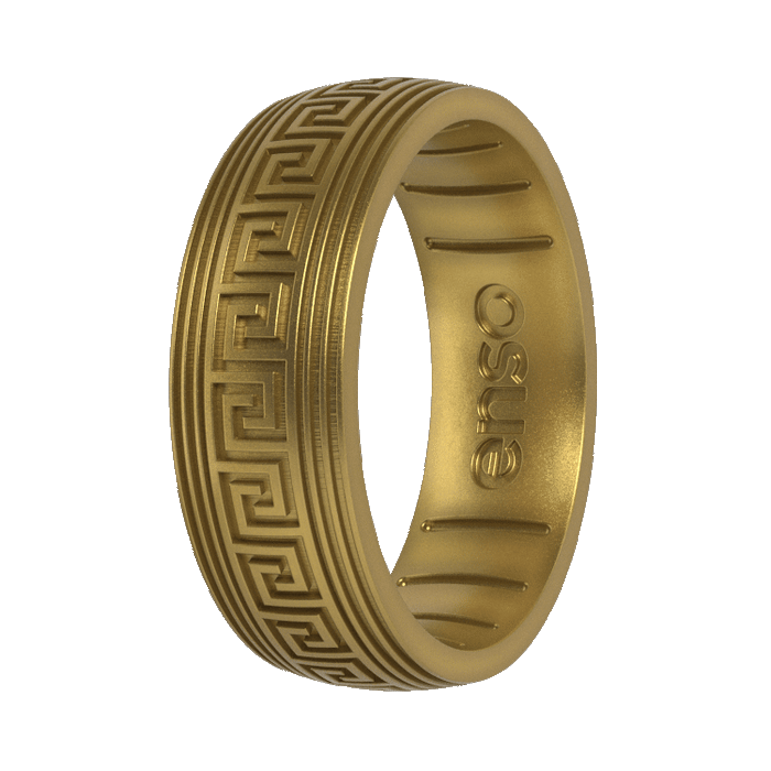 Grecian Geometric Ring - Antique Gold