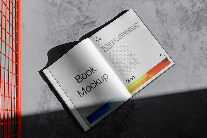Grid 01 Poster, Book and Stationary Mockups