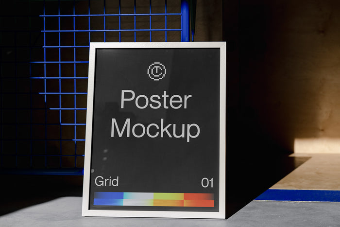 Grid 01 Poster, Book and Stationary Mockups