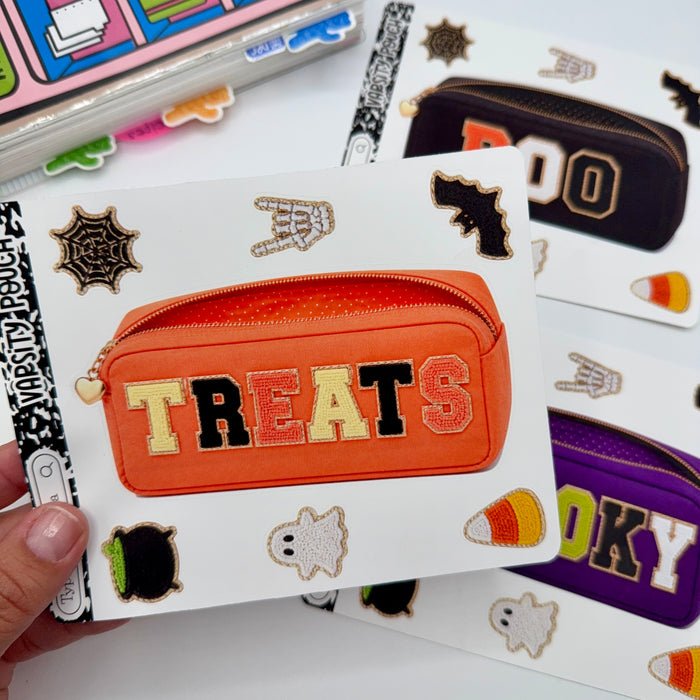 Halloween Varsity Pouch Jumbo Journaling Sticker Pocket