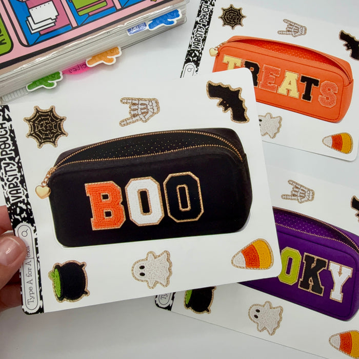 Halloween Varsity Pouch Jumbo Journaling Sticker Pocket