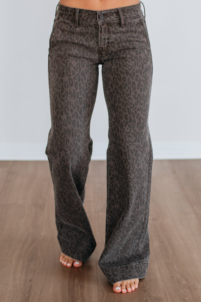 Happi Hidden Jeans - Dark Cheetah