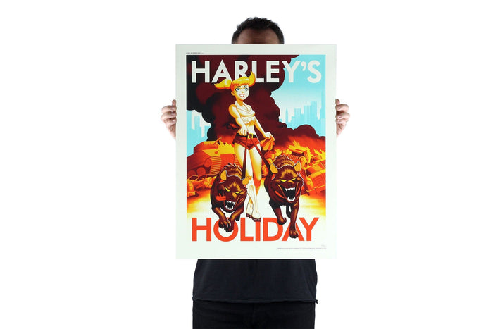 Harley's Holiday Screenprinted Poster