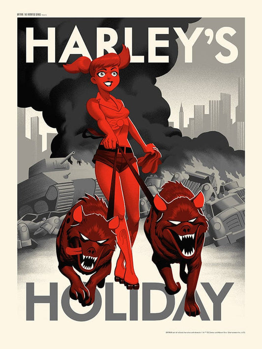 Harley's Holiday Variant Screenprinted Poster