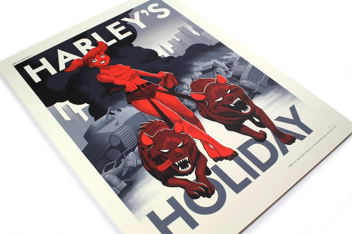 Harley's Holiday Variant Screenprinted Poster