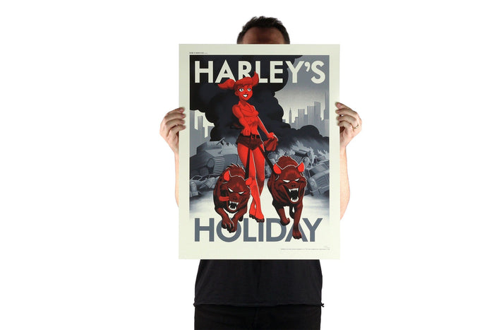 Harley's Holiday Variant Screenprinted Poster