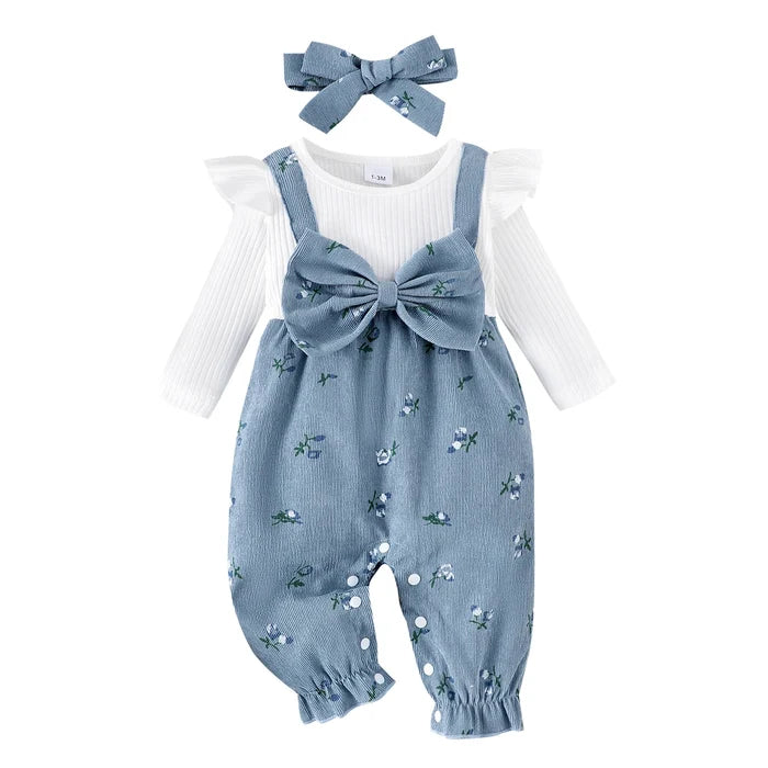 HARLOW Floral Bowtie Jumpsuit