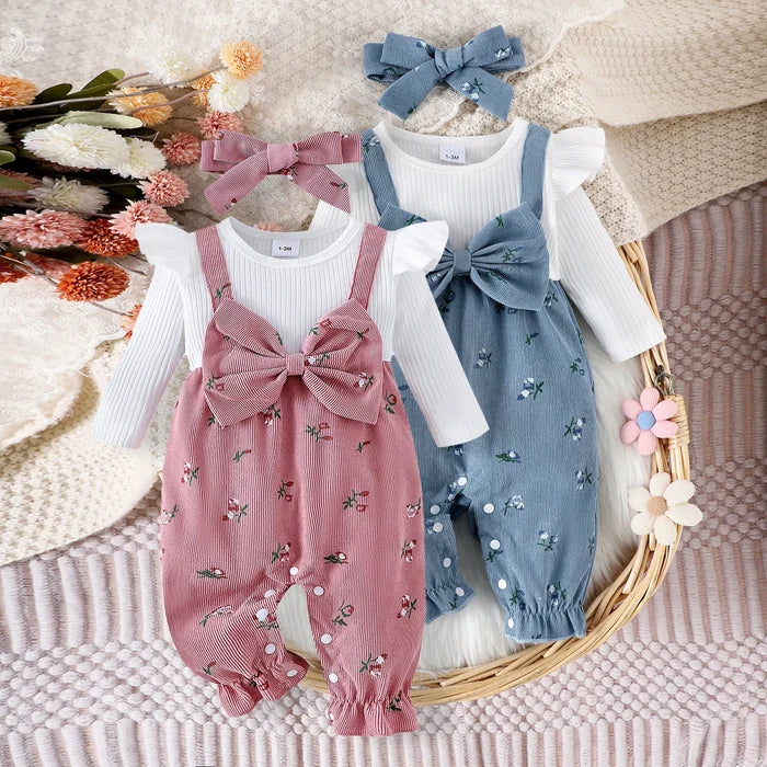 HARLOW Floral Bowtie Jumpsuit