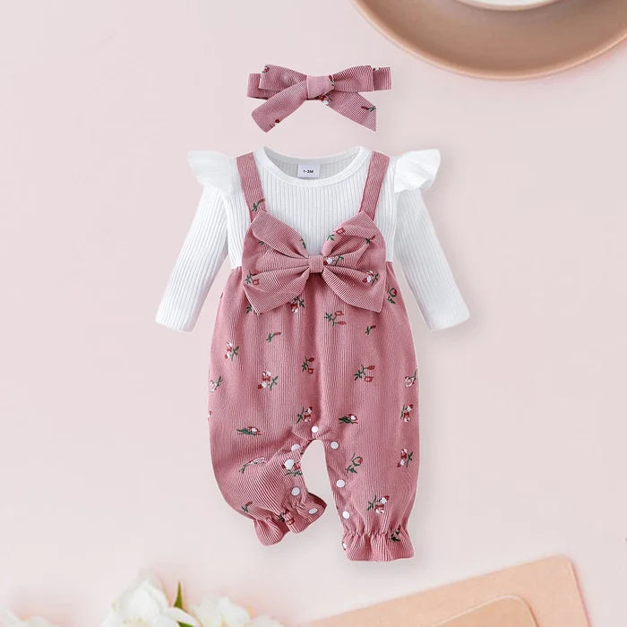 HARLOW Floral Bowtie Jumpsuit