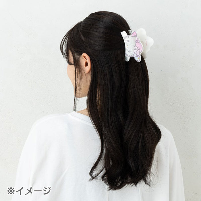Hello Kitty Hair Clip 50th Anniv. (Fashionable Ribbons Series) Accessory Japan Original