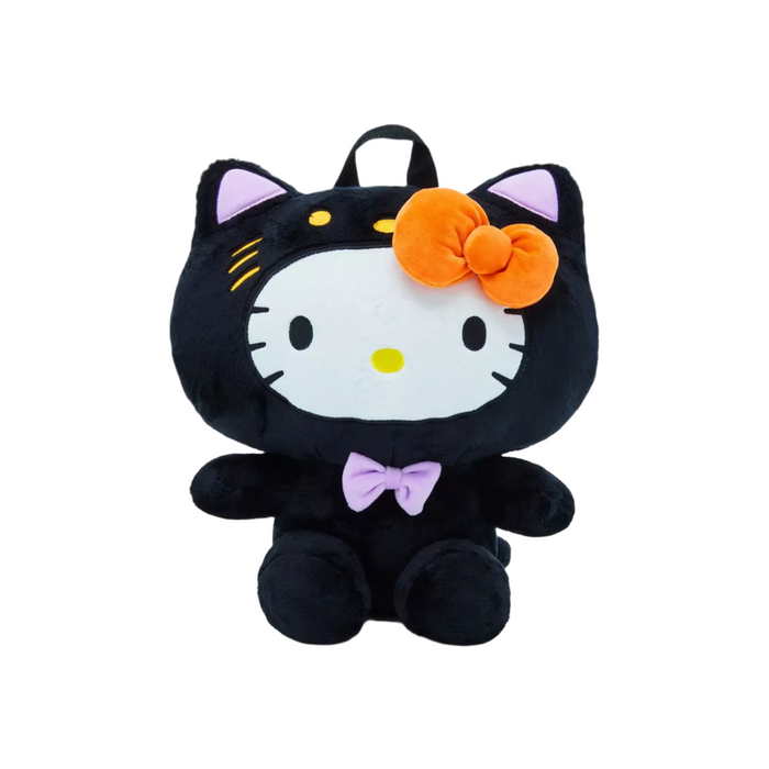 Hello Kitty Halloween Black Cat Plush Backpack Bags BIOWORLD