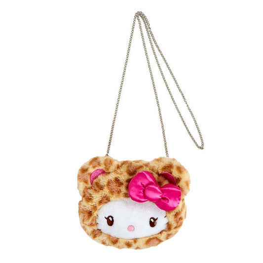 Hello Kitty Plush Mini Crossbody Bag (Leopard Pals Series) Bags Japan Original