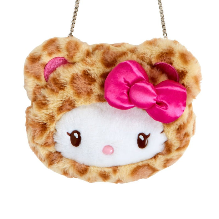 Hello Kitty Plush Mini Crossbody Bag (Leopard Pals Series) Bags Japan Original