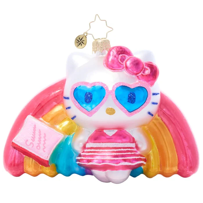 Hello Kitty x Christopher Radko Handmade Glass Ornament (Pool Party) Seasonal RAUCH BRANDS