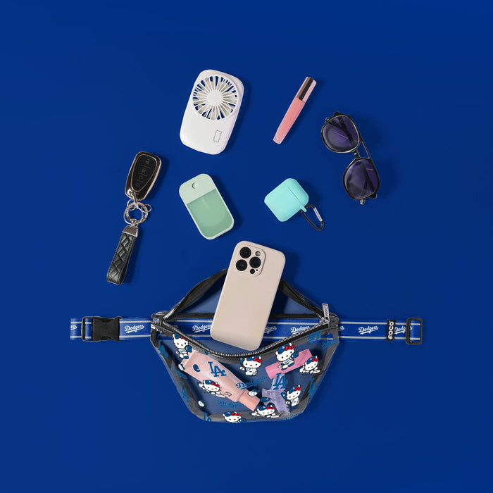 Hello Kitty x Los Angeles Dodgers Clear Fanny Pack Bags FOCO