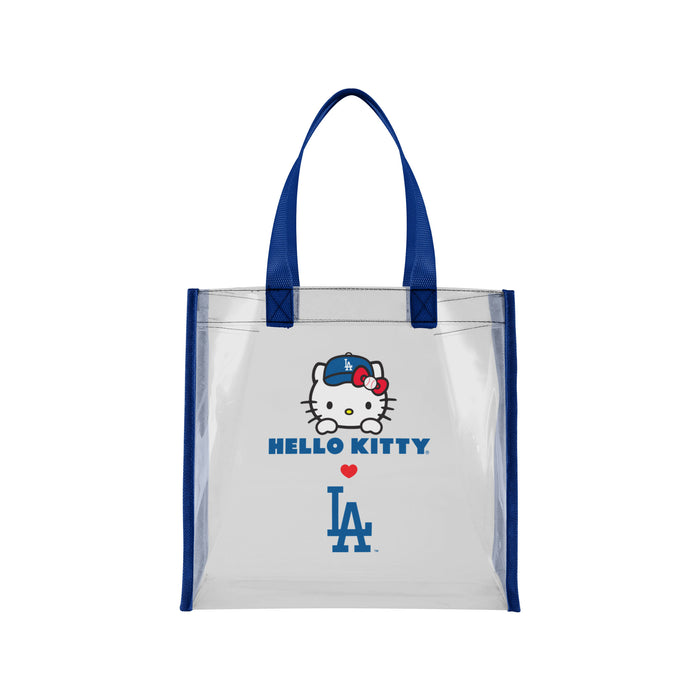 Hello Kitty x Los Angeles Dodgers Clear Tote Bag Bags FOCO