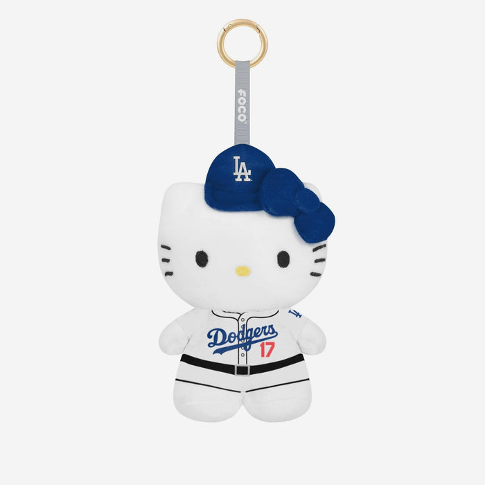 Hello Kitty x Los Angeles Dodgers Plush Mascot Keychain (Shohei Ohtani) Accessory FOCO