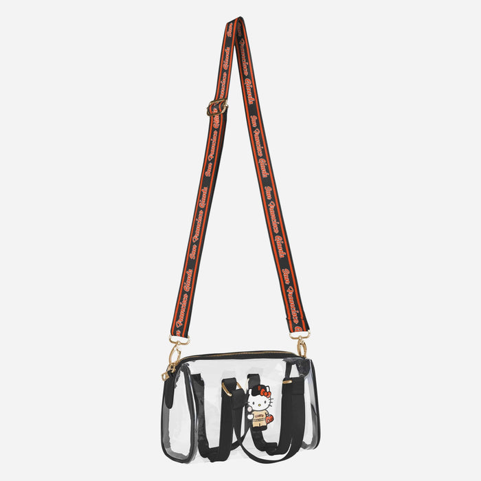Hello Kitty x San Francisco Giants Clear Barrel Bag Bags FOCO